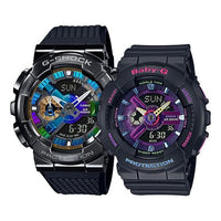 CASIO Baby-G 'Black' GM-110B-1APR&BA-110TM-1APR