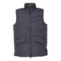 STONE ISLAND Crinkle Reps Down Vests 'Black' 7715G0123-V0029