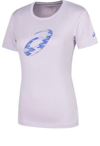 (WMNS) ASICS Spiral Graphic Short Sleeve T-Shirt Asia Sizing 'Faded Ash Rock' 2032D020-500