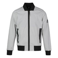 Men's adidas Bomber Wv Urban Woven Jacket Gray DW4558