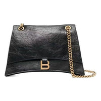 (WMNS) Balenciaga Crush Medium Chain Bag 'Black' 716393210IT1000