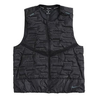 Nike Aeroloft Stay Warm Woven Running Reflective Down Vest Black CU7798-010