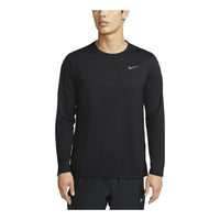 Nike Miler Dri-FIT UV Long-Sleeve Running T-Shirt 'Black' FB7071-010