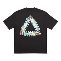 PALACE Tri-Pumping Pattern Printing Short Sleeve Unisex Black PAL-SS20-98