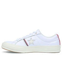 Converse One Star Piping Low Top In White/Enamel Red/Egret 159694C