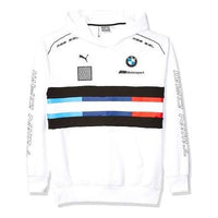 PUMA BMW Motorsport Street Midlayer Hoodie 'White Black Blue Red' 595181-02