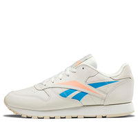(WMNS) Reebok Classic Leather Sports Casual Shoes 'White Blue' DV8500