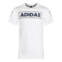 adidas Adi 360 logo Printing Sports Round Neck Short Sleeve White CV4537