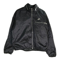 Men's Nike Solid Color Stand Collar Zipper Sports Black Jacket DQ4253-010