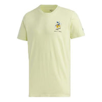 adidas neo Sports Round Neck Short Sleeve Yellow GJ9981
