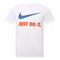 Men's Nike Large Logo Printing Round Neck Short Sleeve White T-Shirt 707361-100
