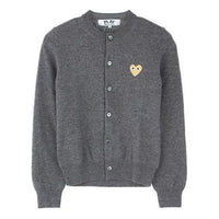 (WMNS) COMME des GARCONS PLAY Cardigan Gold Emblem 'Grey' AZ-N049-051-3