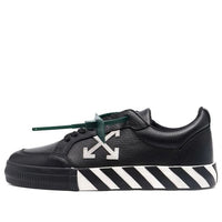 Off-White Low Vulcanized Canvas Sneaker 'Black White Red' OMIA085C99LEA0011001