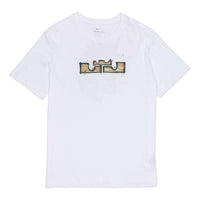 Nike Dri-Fit Lebron Printing Basketball Sports T-Shirt 'White' DR1292-100