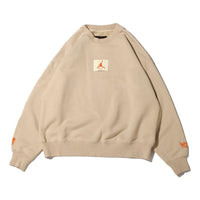 (WMNS) Air Jordan x Shelflife Crew-Neck Sweatshirt 'Tan' DV7014-206