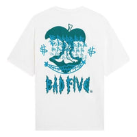 Li-Ning BadFive Graphic Loose Fit T-shirt 'White Teal' AHSS421-4