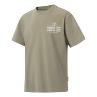 Li-Ning Of China Floral Graphic T-shirt 'Shadow Green' AHST147-8