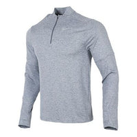 Nike Nk Df Elmnt Top Hz Casual Breathable Half Zipper Sports Long Sleeves light grey DD4757-084