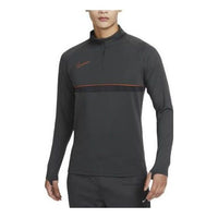 Nike Sportswear Club Fleece Half-Length Zip Open Long Sleeve Top 'Dark Grey' CW6111-070