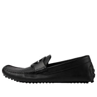 Gucci Leather Driver Shoes 'Black' 730148-1XH60-1000