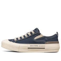 (WMNS) Skechers New Moon Low Canvas Shoes Navy 155391-NVY