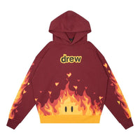 Drew House Fire Hoodie 'Burgundy' DR-FW22-203
