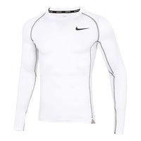 Nike Pro Dri-fit Athleisure Casual Sports Round Neck Long Sleeves White DD1991-100