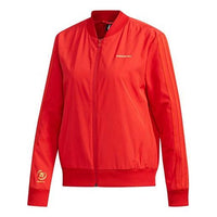 (WMNS) adidas neo JKT Casual Sports Jacket Red DZ7606