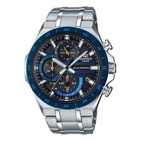 CASIO EDIFICE Solar Powered Mens SilverBlue Analog EQS-920DB-2A