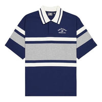 New Balance Athletics Striped Polo Shirt 'Navy' NFE22241-NV