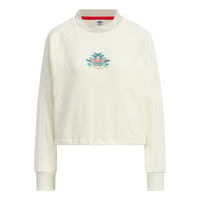 (WMNS) adidas Originals Jacquard Rib Crewneck Sweater Asia Sizing 'Beige' IX4227