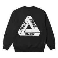 Palace Fleece Tri-Ferg Crew 'Black' P24CS054