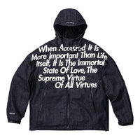 Supreme x JUNYA WATANABE COMME des GARONS MAN GORE-TEX Denim Parka 'Black White' SUP-FW21-274