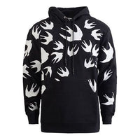 Alexander McQueen Contrasting Colors Pattern Loose Hoodie 'Black' 527546-RLT72-1000