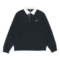 Men's Nike SB Fleece Skateboard Knit Breathable Splicing Embroidered Autumn Black DM6483-010