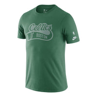 Men's Nike x NBA Crossover SS22 Logo Alphabet Printing Round Neck Short Sleeve Boston Celtics Alfalfa Green T-Shirt DA7347-312