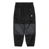 Men's Nike Brand Logo Printing Splicing Design Sports Pants/Trousers/Joggers Black DB1135-010
