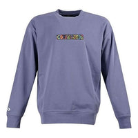 Converse Embroidered Workmark Fleece Crew 'Purple' 10023777-A02