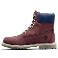 (WMNS) Timberland Premium 6 Inch Waterproof Boots 'Burgundy Nubuck' A2MCNC60