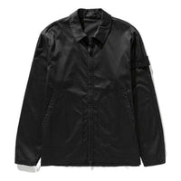 STONE ISLAND Ghost Stretch Cotton Shirt Jacket 'Black' 7615112F2-V0029