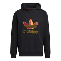 Men's adidas originals Cny Logo Pattern Pullover Black HD0319
