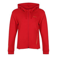 (WMNS) adidas neo Flowers Printing Sports Drawstring Hooded Jacket Red DZ7598