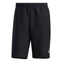 adidas M Mh Wov Short Casual Sports Breathable Alphabet Printing Shorts Black GN0802