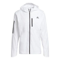 adidas Own The Run Jkt Running Training Sports Hooded Jacket White GJ9948