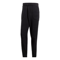 Men's adidas Zne Pnt P Fl Solid Color Big Pocket Training Casual Sports Pants/Trousers/Joggers Black DX7643