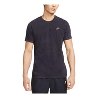 Nike Sportswear Club Washed-Dye T-Shirt 'Black' FD1283-010