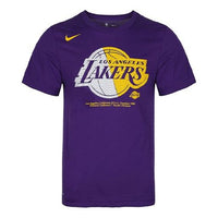 Nike Dri-fit NBA Los Angeles Lakers Round Neck Short Sleeve Purple AT0422-547
