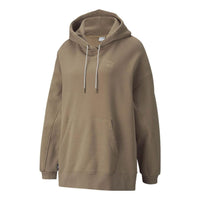 (WMNS) PUMA Infuse Pullover Hoodie 'Brown' 533421-63