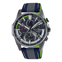 CASIO Waterproof Sports EDIFICE Sapphire Crystal Solar Powered Mens Blue Analog EQB-1200AT