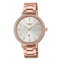 CASIO Waterproof SHEEN Quartz Sapphire Crystal Rose Gold Analog SHE-4535PG-7AU